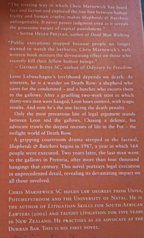 Shepherds & Butchers - Chris Marnewick - Large Softcover - 413 Pages