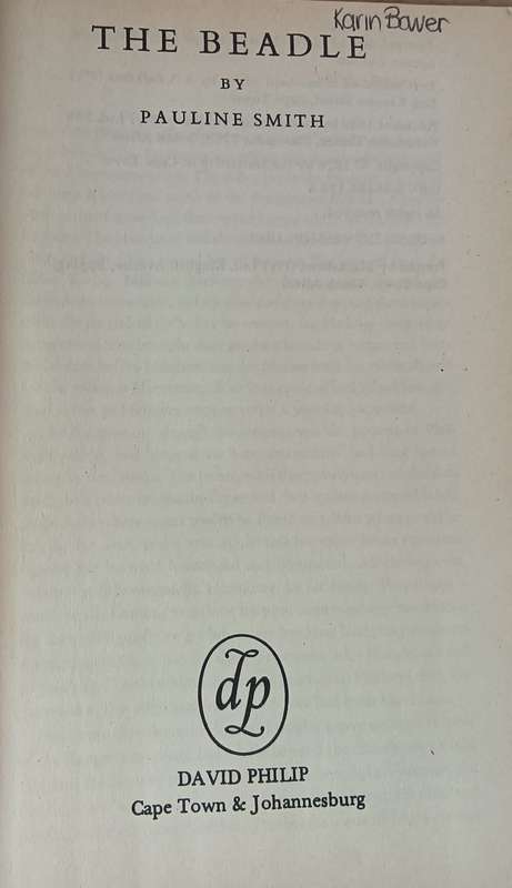 The Beadle - Pauline Smith - Softcover - 192 pages
