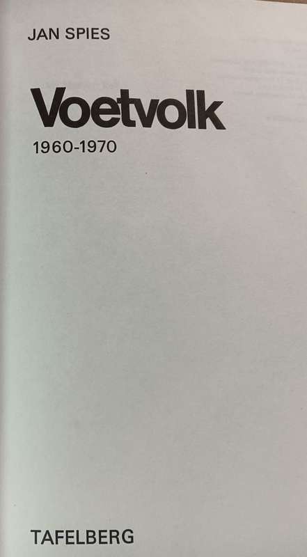 Voetvolk - Jan Spies - Hardcover - 53 pages