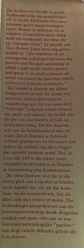 Leipoldt 100: n Bundel Opstelle - Author: Merwe Scholtz - Hardcover - 140 pages