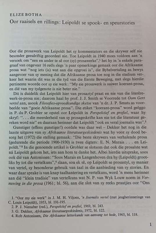 Leipoldt 100: n Bundel Opstelle - Author: Merwe Scholtz - Hardcover - 140 pages