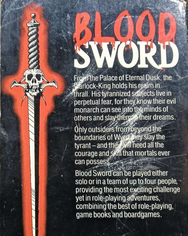 Blood Sword - Game book for single and multi-player Adventures - Dave Morris - Softcover - 330 pages