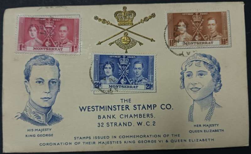 Montserrat 1937 King George V1 Coronation cover