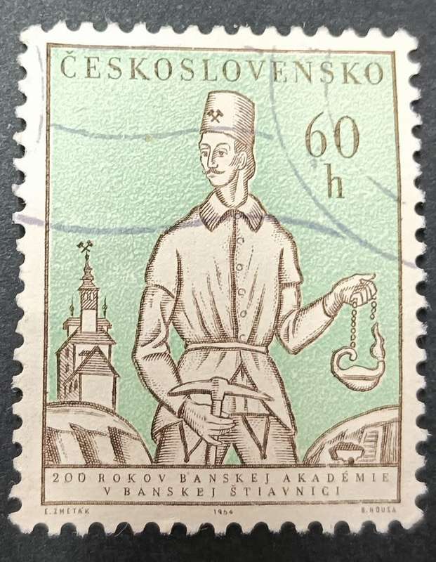 Czechoslovakia 1964 The 200th Anniversary of the Mining School at Banska Stiavnica 60 H used