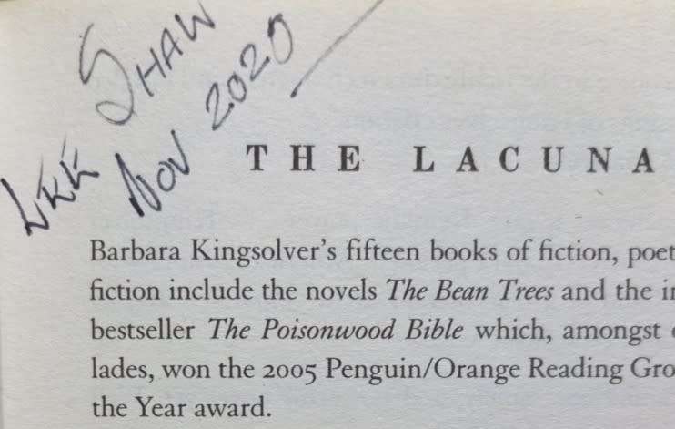 The Lacuna - Barbara Kingsolver - Softcover - 670 Pages