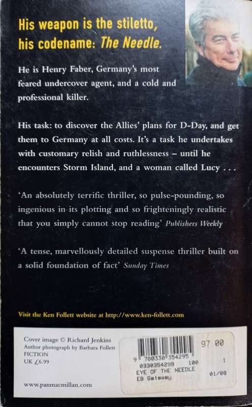 Eye of the Needle - Ken Follett - Softcover - 463 Pages