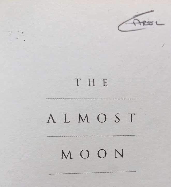 The Almost Moon - Alice Sebold - Softcover - 291 pages