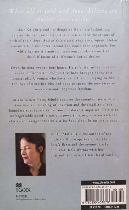 The Almost Moon - Alice Sebold - Softcover - 291 pages