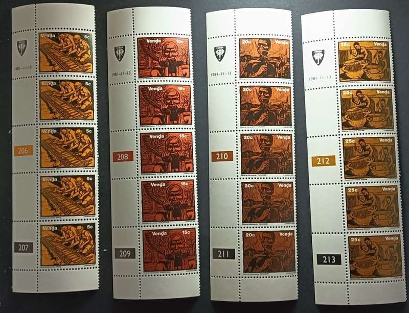 Venda - 1981 Musical Instruments - Full Set of Controls - MNH