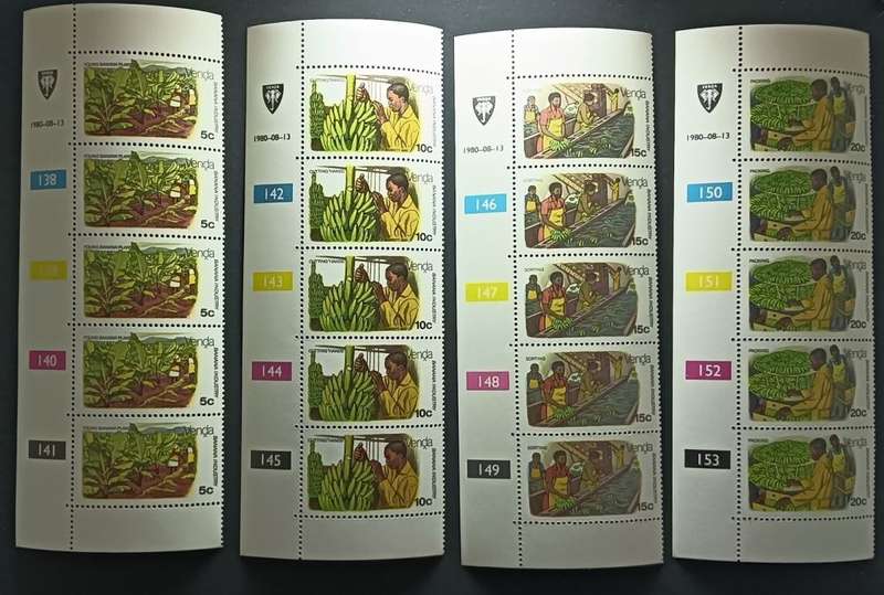 Venda - 1980 Banana Cultivation - Full Set of Controls - MNH