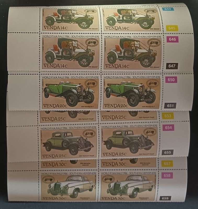 Venda - 1986 International Veteran Car Rally - Full Set of Controls UMM