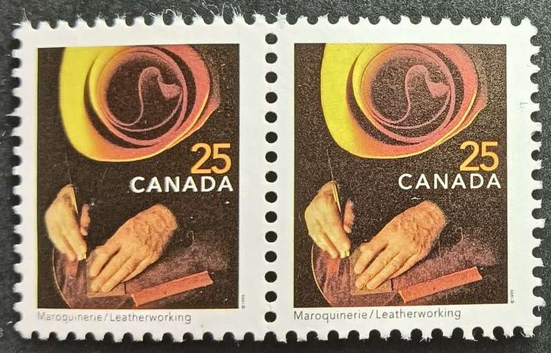 Canada 1999 Traditional Trades 25c pair unused