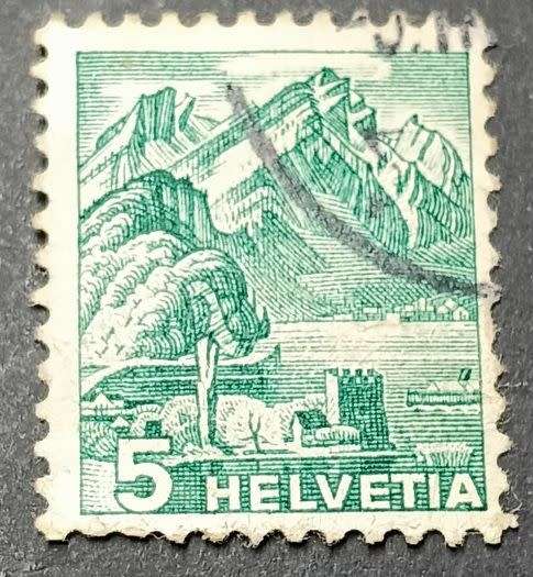 Helvetia Switzerland 1944 5c Official used