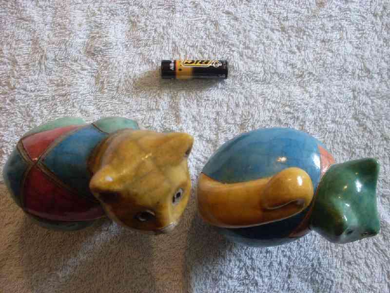 Two Pottery Cats - South African
