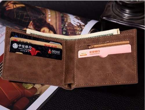 Bi-fold men's wallet