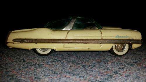 Rare Vintage Tin Lincoln Sundeck Convertible XL-500 Concept Car Friction Toy 19cm
