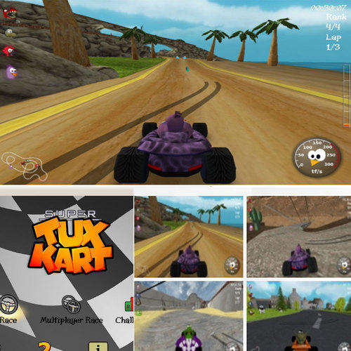 Super Tux Kart - Mario Style Racer Kids Game for PC / Laptop / Computer New