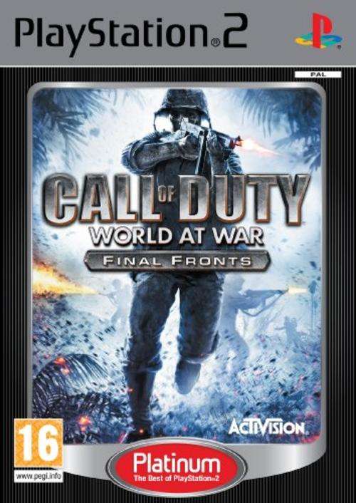 CALL OF DUTY WORLD AT WAR PLAYSTATION 2 PS2 GAME GOOD CONDITION