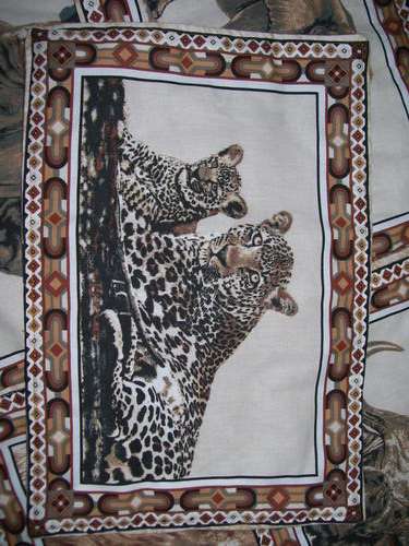 African Wildlife Animal Placemats set of 6 mats very beautiful for kitchen or dining room New