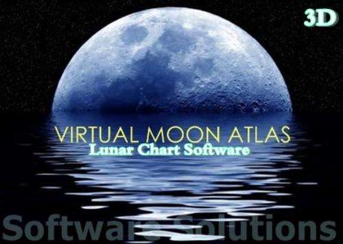 3D Virtual Moon Atlas Lunar Chart Software Program CD NEW