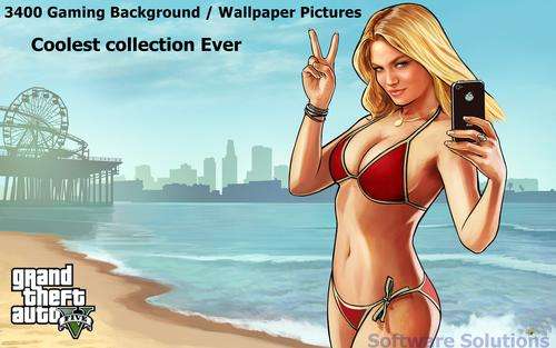 Gaming Background / Wallpaper Collection of 3400 Pictures on 1 DVD