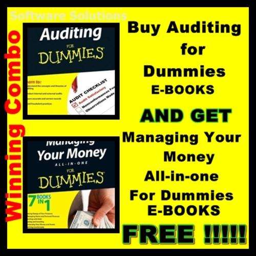 AUDITING  FOR DUMMIES + MANAGING YOUR MONEY all-in - one for DUMMIES E-BOOKS in PDF