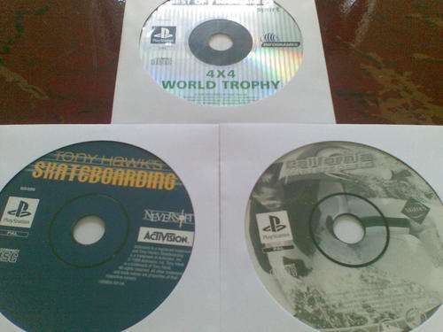 Sony Playstation 1 Games Bundle Tony Hawk's Skateboarding, California Watersports, 4x4 World Trophy