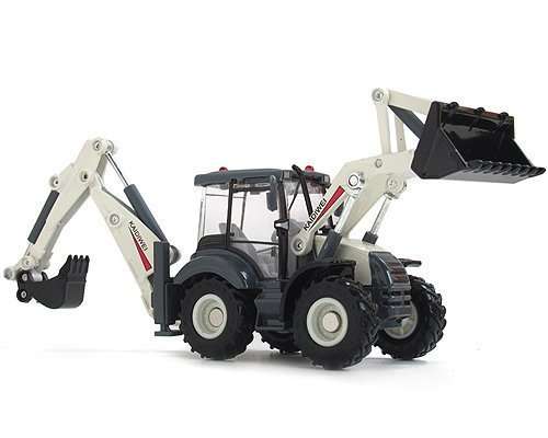 1:50 Alloy Diecast Backhoe Truck Model 4-Wheel Multi-Function