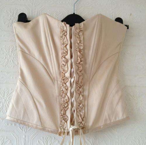 River Island Size 10 Creamy Gold Top Corset - STUNNING! Wedding, etc.
