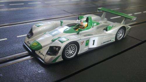 SCX Audi R8 Re Sprayed BP Livery (RE WIRED SCALEXTRIC MOTOR)
