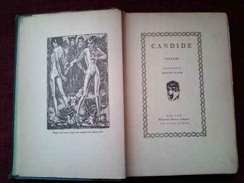 Candide by Voltaire, Ill by Mahlon Blaine 1930 H/C