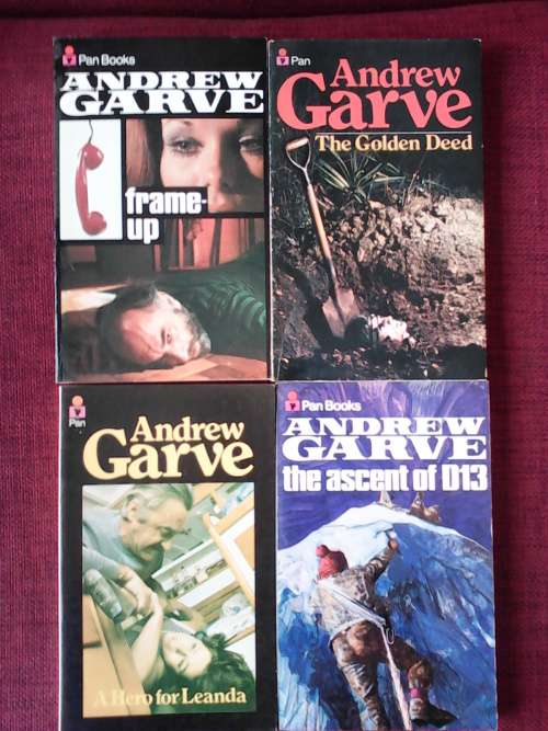 Andrew Garve-four soft cover books.