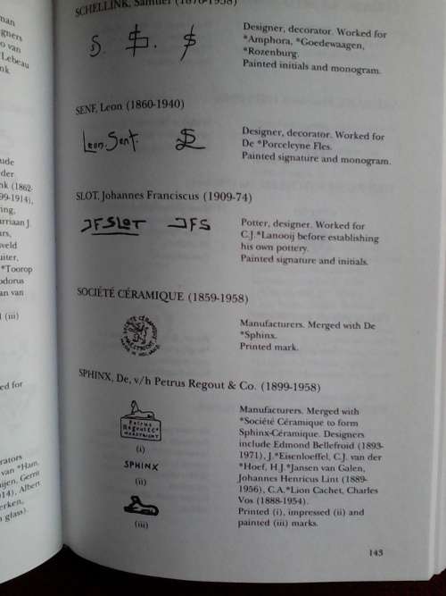 Marks and monograms 1880-1960 by Malcolm Haslam. hard cover