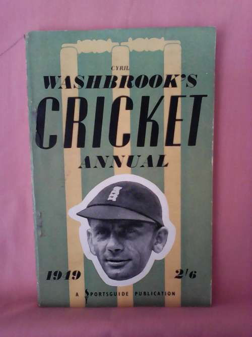 Cyril Washbrook`s Cricket annual 1949 Sofr cover