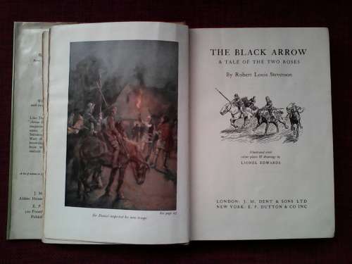 The Black arrow by Robert Louis Stevenson. H/C  1957