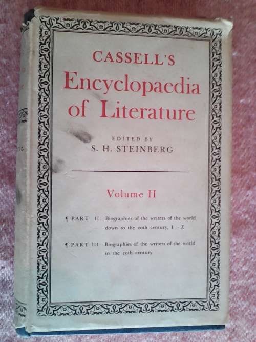 Cassell`s Encyclopaedia of Literature. ed S.H. Steinberg VOL 11 H/C  P/P R 60