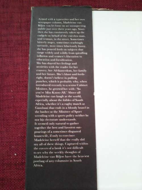 Merely Madeleine by Madeleine van Biljon. H/C 1st 1975