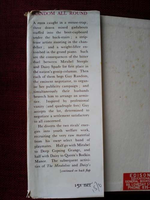 Random all Round by Oliver Anderson. 1st 1960 H/C