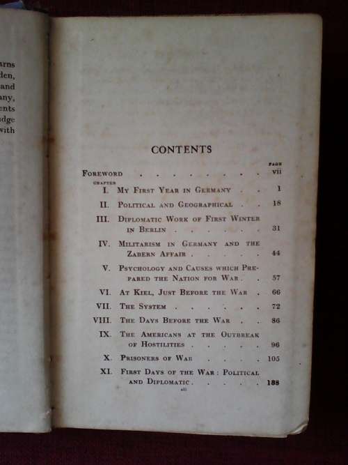 My four years in Germany by James W. Gerard. H/C !917