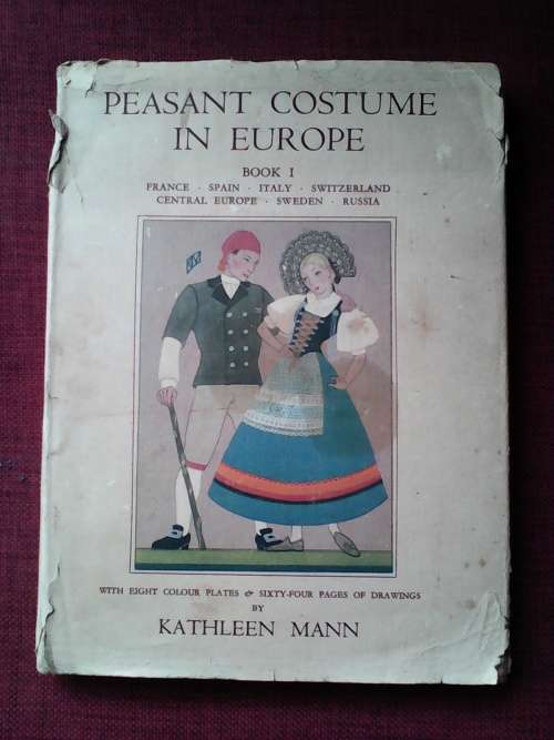 Peasant costumes in Europe book 1 1st 1937.H/C