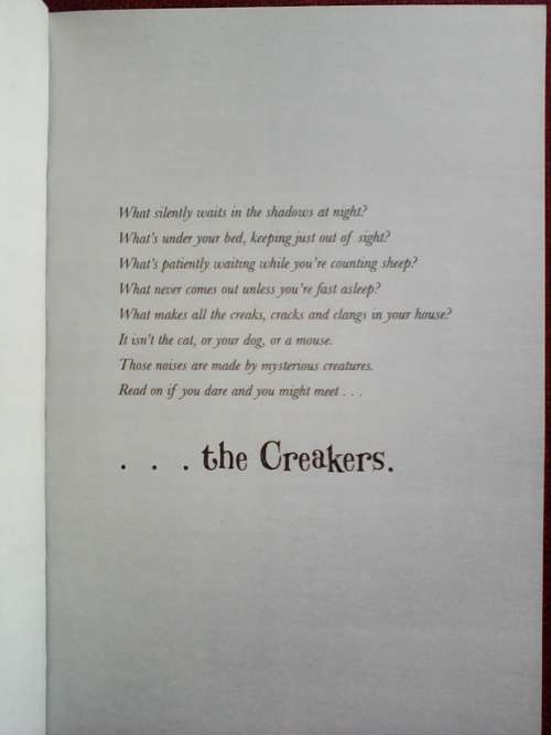 The Creakers By Tom Fletcher. S/C  2017 400gm