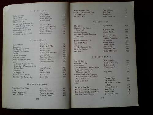 The Book of Cats edited by George MacBeth and Martin Booth. S/C. 349 pp.postage R50