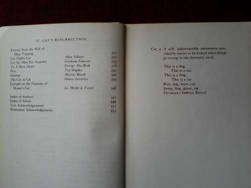 The Book of Cats edited by George MacBeth and Martin Booth. S/C. 349 pp.postage R50