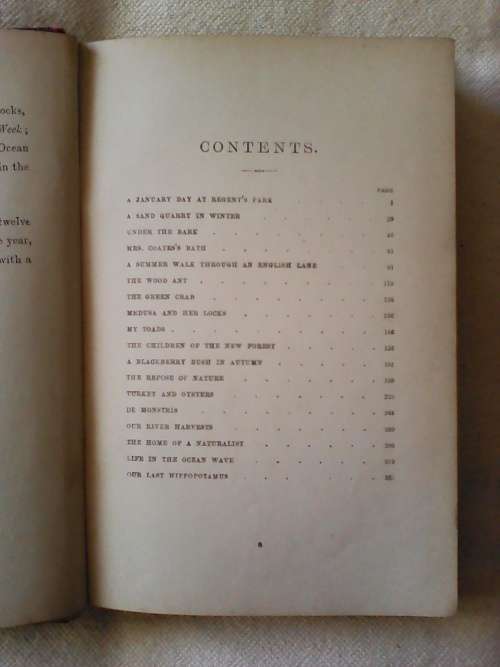 Out of Doors by Rev JG Wood. H/C. 342 pp. 1891 Postage R50