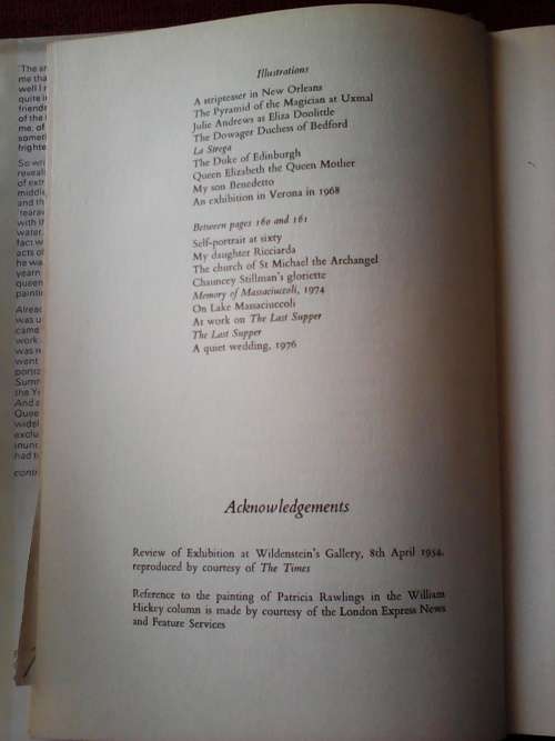 Pietro Annigoni  An Artist`s Life by Pietro Annigoni. H/C. 224 pp. 1st 1979