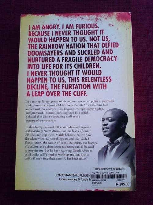 We have now begun our descent by Justice Malala. S/C. 256 pp.2015 400gm