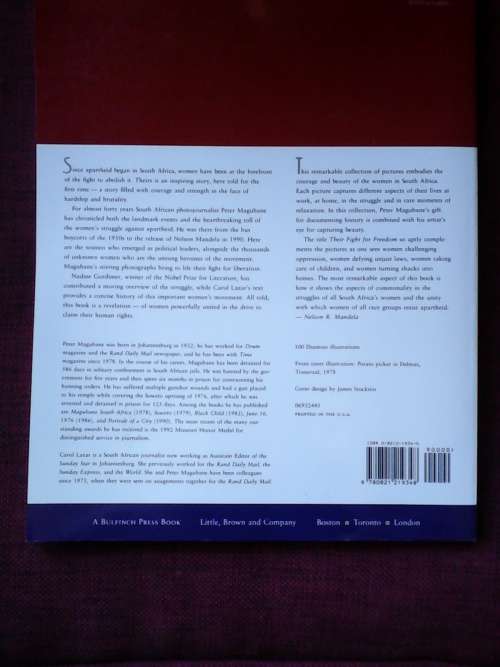 Women of South Africa - Their Fight for Freedom by Carol Lazar. Large format. S/C. 134 pp.