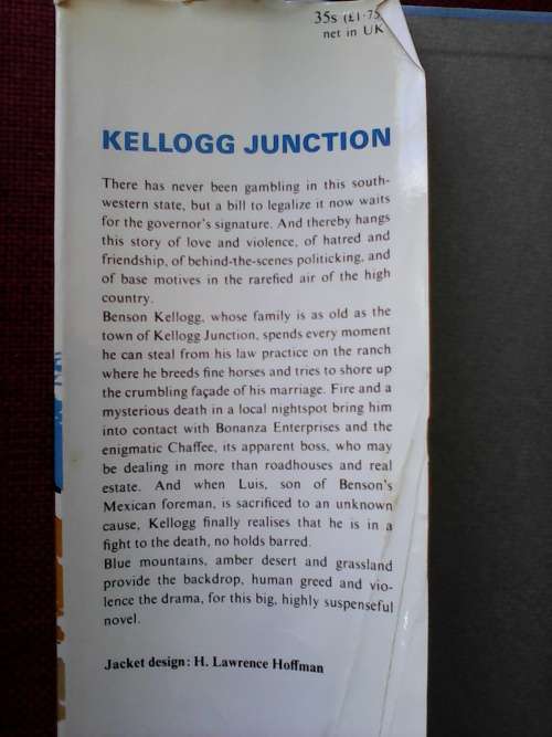 Kellogg Junction by Bart Spicer. H/C. 430 pp.