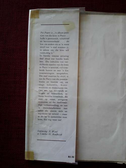 Pot-Pourri deur André P Brink. H/B. 144 pp. 1962