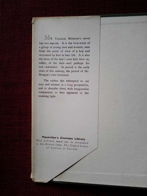 A Breeze of Morning by Charles Morgan. H/C. 237 pp.